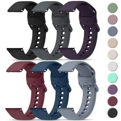 Displays the core product—silicone watch bands—in multiple colors to show the shopper what they are purchasing. Shows the available color variations the shopper can choose from, helping them…