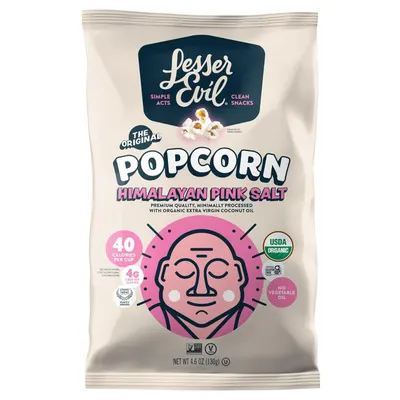 Shows the actual retail package the shopper will receive, displaying brand name, flavor, and key product attributes like organic certification and calorie count to help inform purchase decisions.…