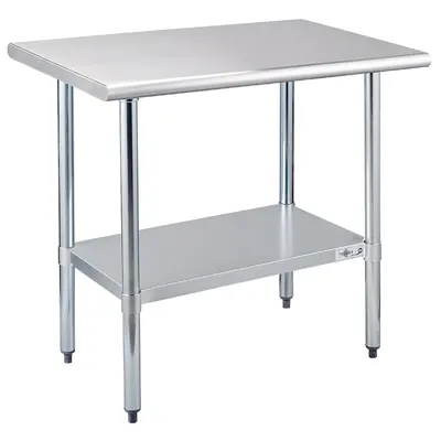 Displays the core product clearly on a white background to show its construction, materials, and two-tier storage design for commercial or home kitchen use.