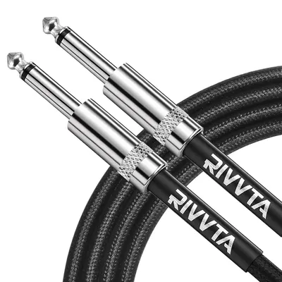 Showcases the core product—a professional audio cable with high-quality metal connectors and braided cable construction—to communicate durability and premium build quality to musicians and audio…