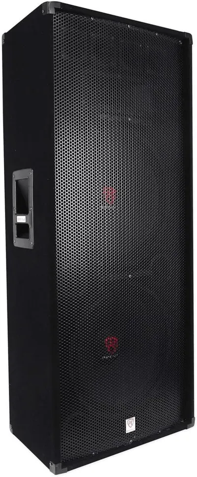 Displays the core product clearly on a white background to show the speaker's design, mesh grille, handle, and overall construction for catalog presentation.