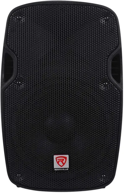 Displays the core product clearly on a white background to show the speaker's professional design, textured grille, and brand identity.