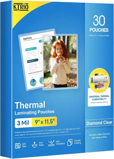 Shows the physical retail packaging the buyer will receive, communicating product quantity, size specifications, and key features like thermal compatibility and protective qualities. Displays the…