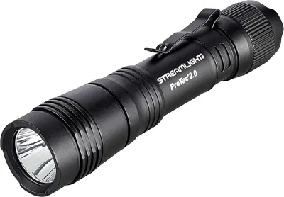 Displays the core product clearly on a white background to show the flashlight design, branding, and key features like the clip and textured grip.