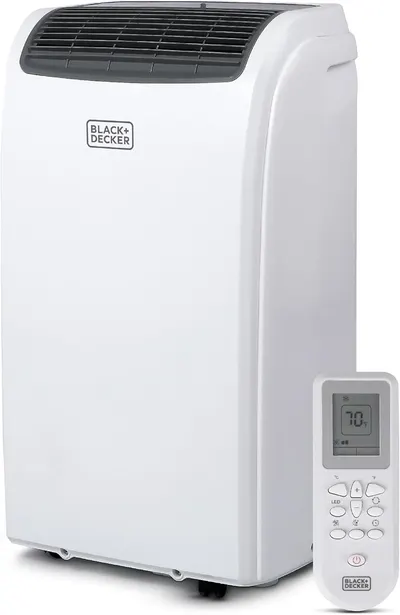 Displays the core product clearly on a white background to show the shopper exactly what they will receive, including the main unit and remote control. Shows that a remote control is included with…