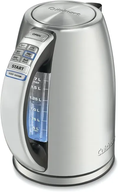 Displays the core product clearly on a white background, showing the kettle's design, control panel with temperature presets, and water level indicator to help shoppers understand what they are…