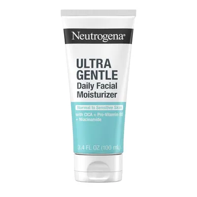 Displays the core product clearly with all key information visible, allowing shoppers to identify the Neutrogena Ultra Gentle Daily Facial Moisturizer and its key benefits for sensitive skin.
