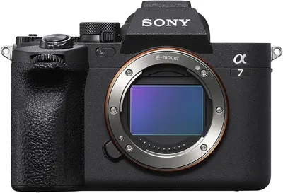 Displays the Sony Alpha 7 mirrorless camera body in a clean, catalog-style presentation to show the product's professional design, build quality, and key features like the E-mount lens system and…