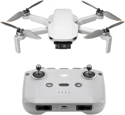 Shows the complete drone product including both the aircraft and remote controller to communicate what the buyer receives and how the system works together. Demonstrates that the purchase includes…