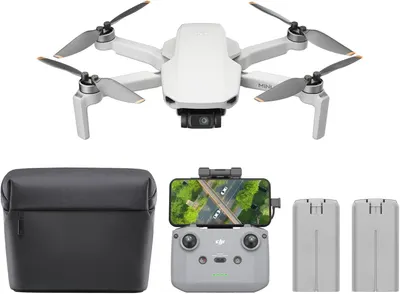 Displays the core drone product along with all included components to show shoppers exactly what they will receive in the package. Demonstrates the complete kit includes essential accessories like…