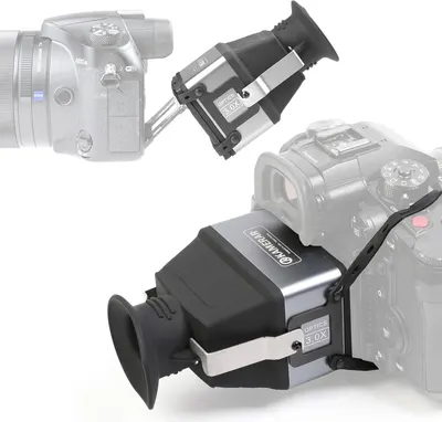 Shows the core product, a camera viewfinder attachment with 3.0X magnification, clearly displayed to help shoppers understand what they are purchasing. Demonstrates how the viewfinder attaches to…