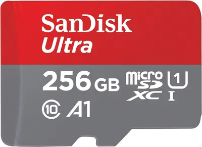 Displays the core product, a SanDisk Ultra microSD memory card, with clear visibility of brand, capacity, and technical specifications to help shoppers quickly identify the storage solution they need.