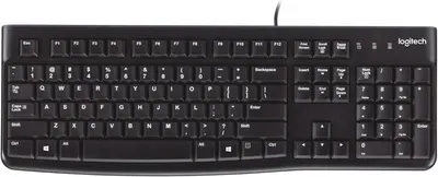 Displays the complete Logitech keyboard in a clean catalog style to show the shopper exactly what the product looks like, including all keys and layout.