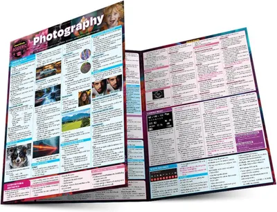 Shows the core product, a photography reference guide with detailed information and visual examples, to communicate its comprehensive educational content and utility for learning photography.