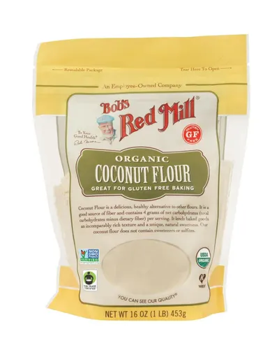 Displays the core product clearly with its packaging to show shoppers exactly what they will receive, emphasizing the organic and gluten-free attributes. Shows the retail packaging with a clear…