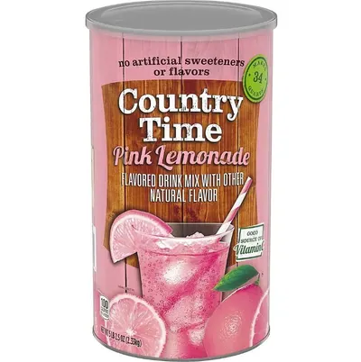 Displays the core product clearly so shoppers can see the packaging design, brand, flavor, and key claims like no artificial sweeteners or flavors. Uses a subtle drop shadow beneath the canister to…