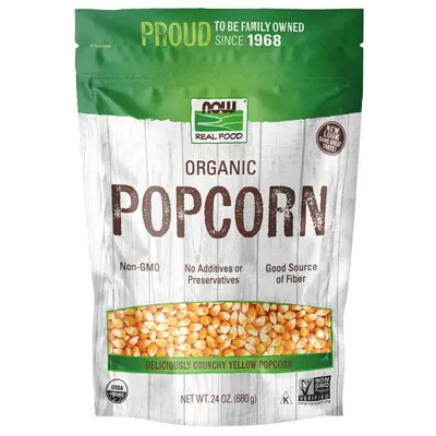 Shows the actual retail packaging the buyer will receive, communicating brand trust through family-owned heritage since 1968, organic certification, and product transparency with a clear window…