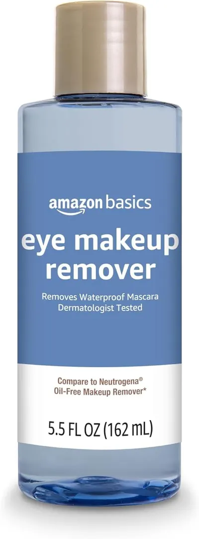Displays the core product clearly on a white background to show shoppers exactly what they will receive, emphasizing its function as an eye makeup remover that removes waterproof mascara and is…