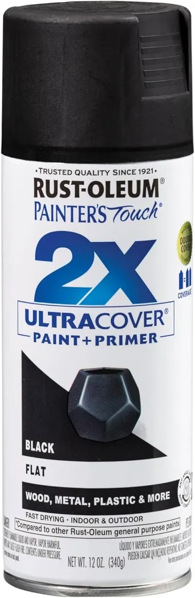 Shows the core product clearly so shoppers can identify the Rust-Oleum spray paint can, its color, and finish type. Displays the actual retail packaging with branding and product information that…