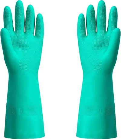 Displays the core product clearly on a white background, showing the textured grip pattern on the fingers and palm to communicate enhanced grip and functionality for cleaning or dishwashing tasks.