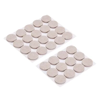 Displays the core product clearly on a white background to show shoppers exactly what they will receive: two sheets of beige felt furniture pads in a multi-pack format.