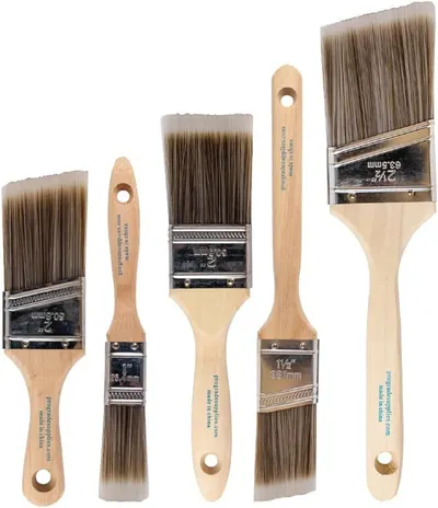 Displays the complete set of paint brushes in various sizes to show shoppers the range of options included or available, helping them understand the versatility and value of the product. Shows…