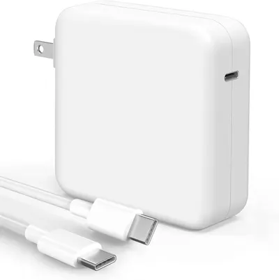 Displays the core product—a USB-C power adapter with integrated charging cable—clearly on a white background to show shoppers exactly what they will receive. Shows that the adapter includes a USB-C…