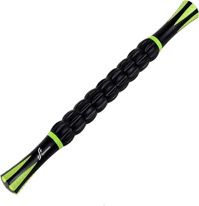 Shows the core product clearly on a white background to communicate its design and textured massage surface for muscle recovery.
