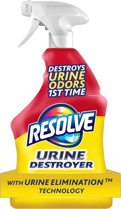 Shows the core product clearly with its spray bottle format and prominent branding to communicate what the shopper is purchasing and its primary benefit of…