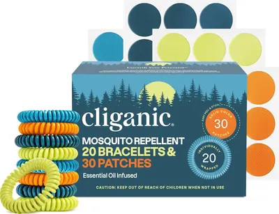 Shows the complete product offering of 20 bracelets and 30 patches in various colors, clearly displaying what the customer will receive in the package.…