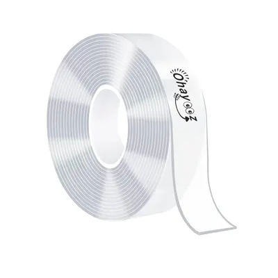 Shows the core product clearly on a clean white background to help shoppers understand what they are purchasing - a roll of clear double-sided tape. The brand…