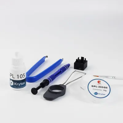 Displays the core product as a complete kit with all included tools and materials, showing shoppers exactly what they will receive in their purchase. Demonstrates the comprehensive nature of the kit…