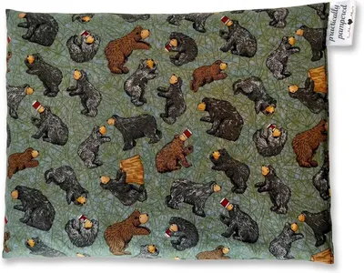 Displays the core product with its distinctive bear-themed pattern clearly visible, allowing shoppers to see the design and quality of the fabric. Shows the retail hang tag in the upper right corner…