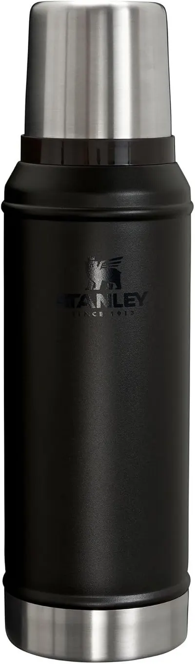 Displays the core product clearly in a catalog-style presentation, allowing shoppers to see the design, branding, and construction of the Stanley thermos.