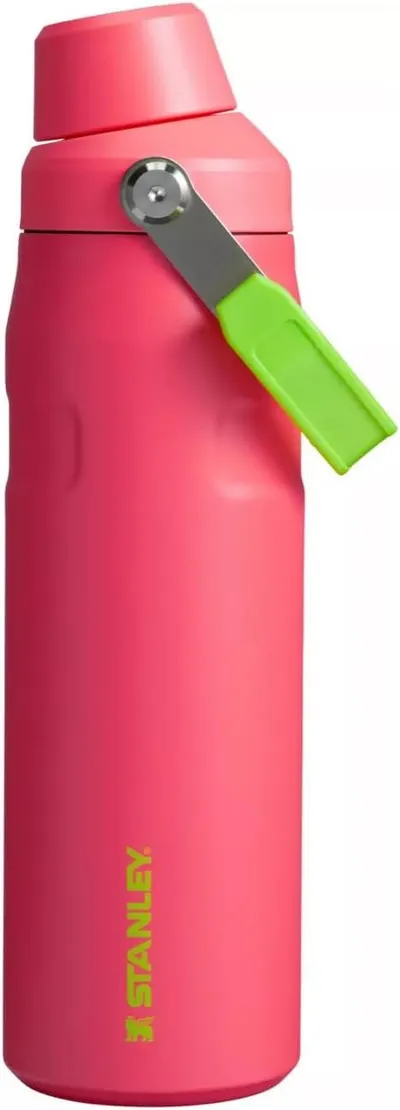 Displays the core product clearly on a white background to show the bottle's design, color, and key features like the handle strap for easy carrying.