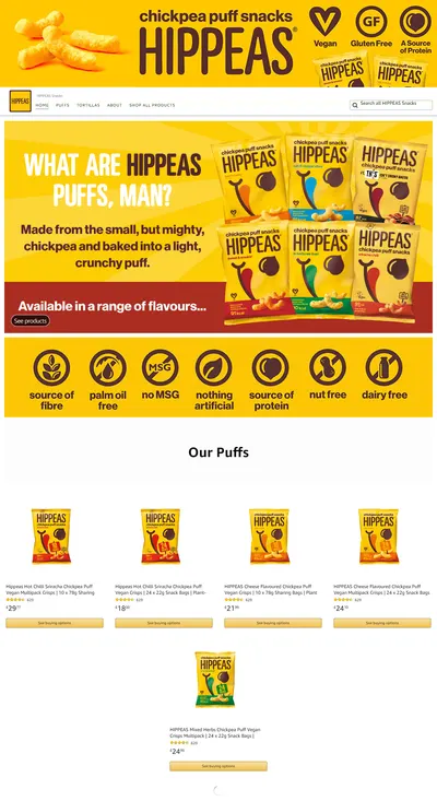 Brand Store for Amazon.co.uk  HIPPEAS Snacks