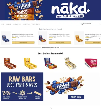 Brand Store for Amazon.co.uk  nakd.