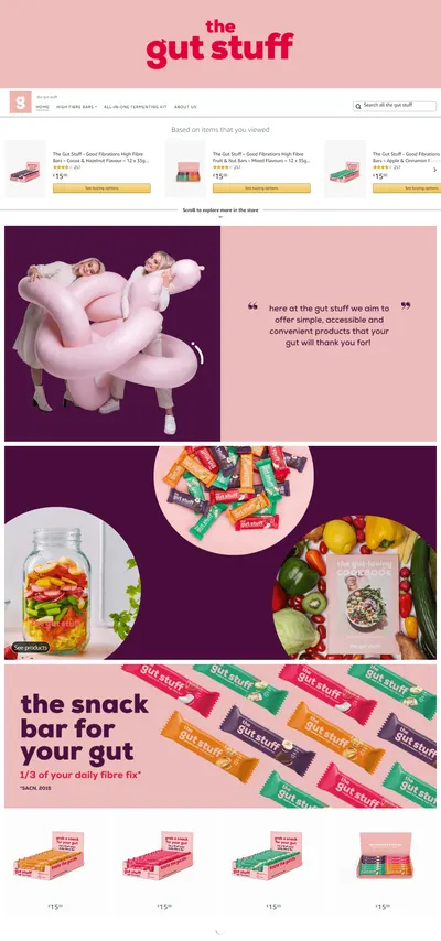 Brand Store for Amazon.co.uk  the gut stuff