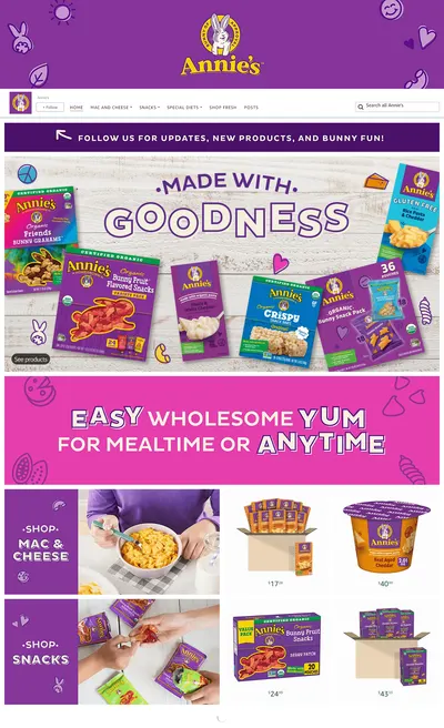 Brand Store for Amazon.com  Annie s