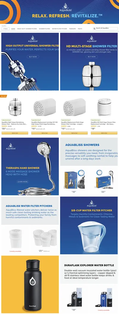 Brand Store for Amazon.com  AquaBliss