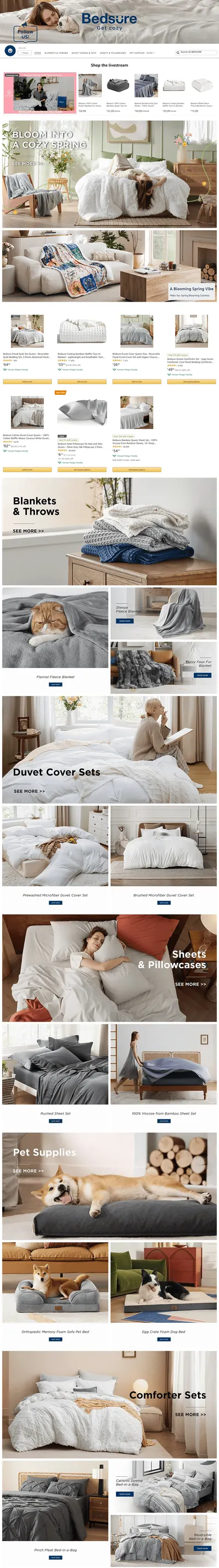 Brand Store for Amazon.com  BEDSURE