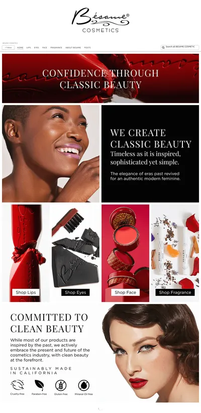 Brand Store for Amazon.com  BESAME COSMETICS