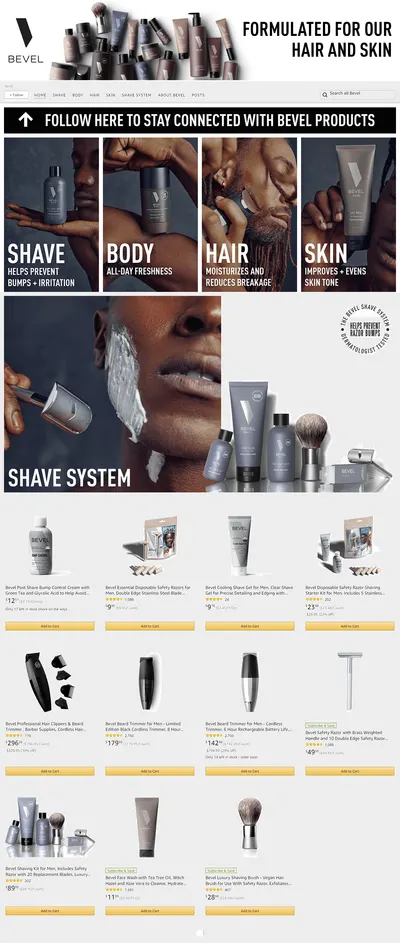 Brand Store for Amazon.com  Bevel
