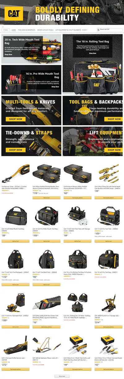 Brand Store for Amazon.com  CAT