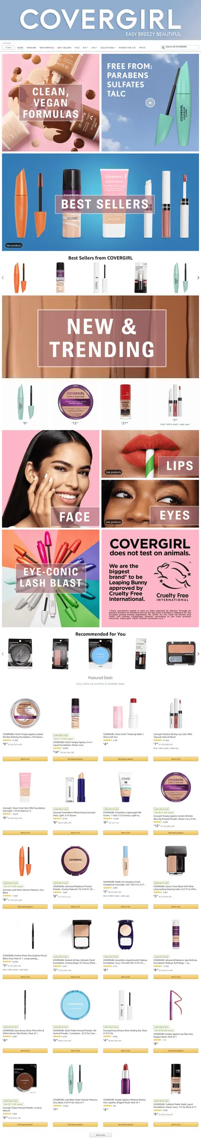 Brand Store for Amazon.com  COVERGIRL