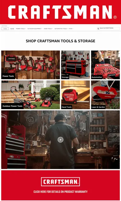 Brand Store for Amazon.com  CRAFTSMAN