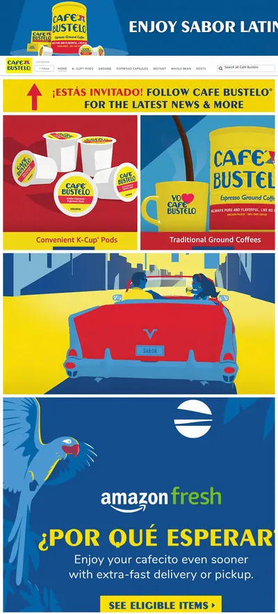 Brand Store for Amazon.com  Café Bustelo
