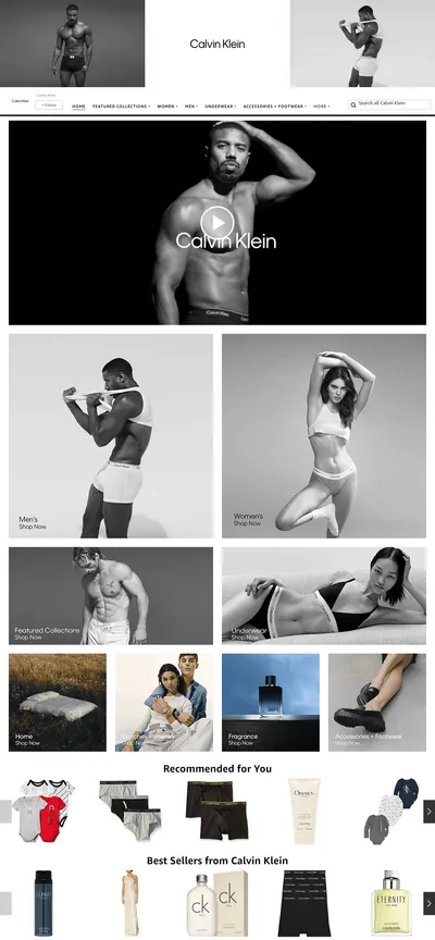 Brand Store for Amazon.com  Calvin Klein