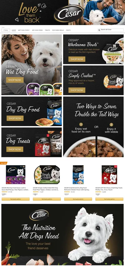 Brand Store for Amazon.com  Cesar