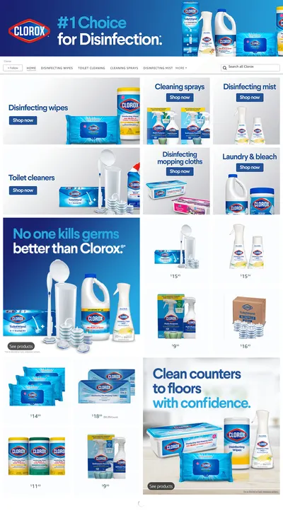 Brand Store for Amazon.com  Clorox